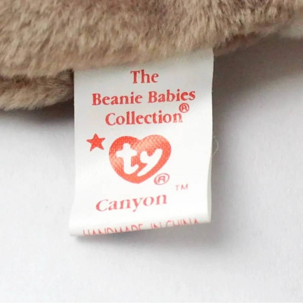 TY Beanie Baby Canyon 1998 Brown Cougar Cat Plush Doll Toy NEW